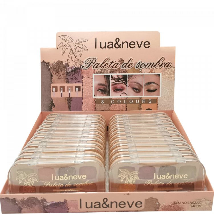 Paleta de Sombras 8 Cores Lua&Neve LN02223