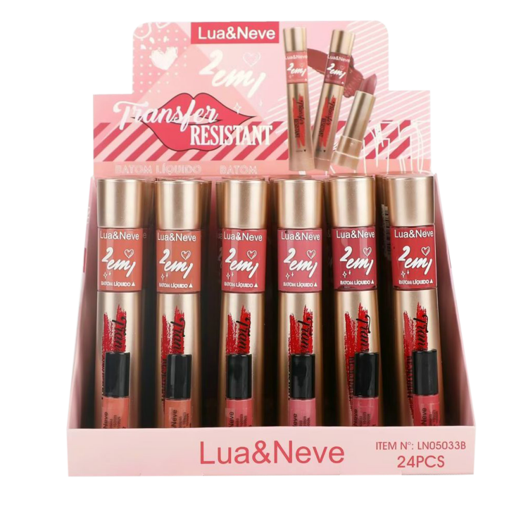 Batom Liquido 2 em 1 - Lua&Neve LN05033B